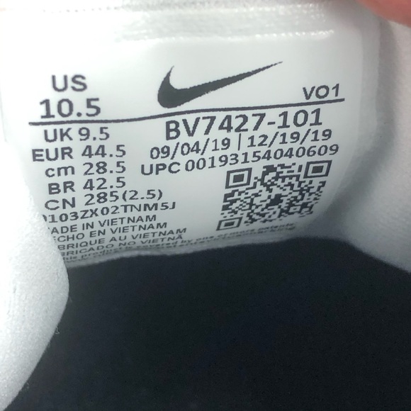 Nike LeBron Witness 4 White Black New - Picture 10 of 10